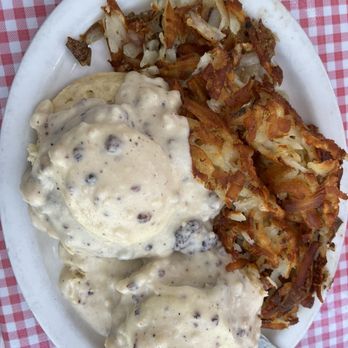 Sax's Joint - Biscuits with gravy and hash browns - Breakfast & Brunch Near Me - Petaluma, California Sax's Joint - Biscuits with gravy and hash browns - Breakfast & Brunch Near Me - Petaluma, California