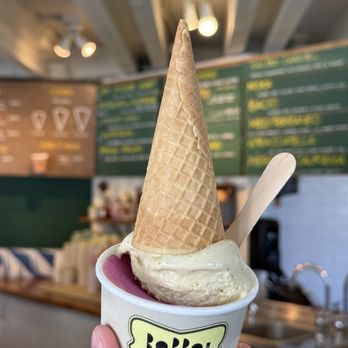 Bobboi Natural Gelato - Medium (2 flavs) + cone - Gelato Near Me - La Jolla, California Bobboi Natural Gelato - Medium (2 flavs) + cone - Gelato Near Me - La Jolla, California