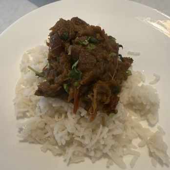 Veg-O-licious - Photo 7: Bharta of Eggplant over Jasmine Rice - Vegetarian Near Me - San Francisco, California
