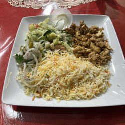 Reef Middle Eastern Restaurant - Chicken schwarma plate