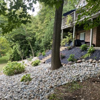 Boss Construction & Landscape Services - Cobblestone and mulch install - Landscaping Near Me - Waterford, Michigan Boss Construction & Landscape Services - Cobblestone and mulch install - Landscaping Near Me - Waterford, Michigan