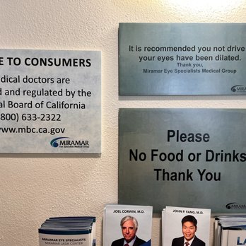 Miramar Eye Specialists Medical Group - Oxnard - Messages for consumers - Optometrists Near Me - Oxnard, California