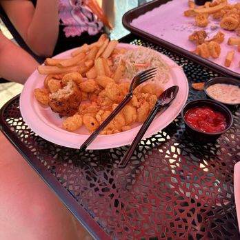 The Clam Box - Shrimp platter and clam cake - Seafood Near Me - Quincy, Massachusetts