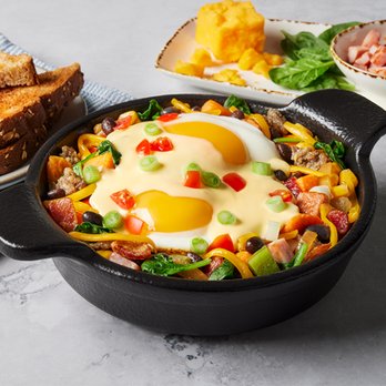 Bob Evans - a skillet with eggs and vegetables - American Near Me - Amelia, Ohio Bob Evans - a skillet with eggs and vegetables - American Near Me - Amelia, Ohio