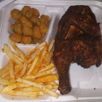 4T's Bar-BQ - Bbq chicken plate with two sides, large portion to go - Barbeque Near Me - Forney, Texas