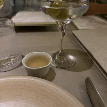 Ithaki Estiatorio - Vodka Martini with the dirty on the side. - Greek Near Me - Chicago, Illinois Ithaki Estiatorio - Vodka Martini with the dirty on the side. - Greek Near Me - Chicago, Illinois