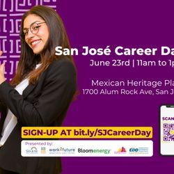 work2future Job Center - Ready for a career move? See you at the biggest San Jose #JobFair all year!  
Sign-up: https://bit.ly/SJCareerDay