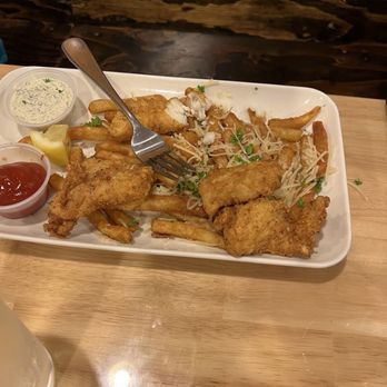 Gold Rush Bistro - Halibut fish and chips - Seafood Near Me - Seward, Alaska Gold Rush Bistro - Halibut fish and chips - Seafood Near Me - Seward, Alaska