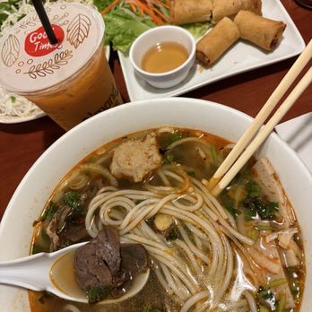 Saigon Noodle House - Bún bò Huế, A6. Chả Giò (4), Thai tea - Vietnamese Near Me - Placentia, California Saigon Noodle House - Bún bò Huế, A6. Chả Giò (4), Thai tea - Vietnamese Near Me - Placentia, California