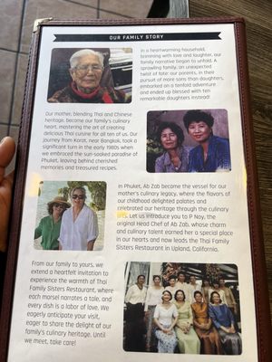 Menu photo 6 Thai Family Sisters Restaurant Upland, CA Menu photo 6 Thai Family Sisters Restaurant Upland, CA