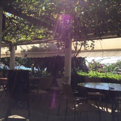 Café de la Plage - Die Terrasse ist direkt am Meer