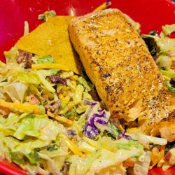 Drake's - Chicken Chopped Salad (Salmon was subbed)