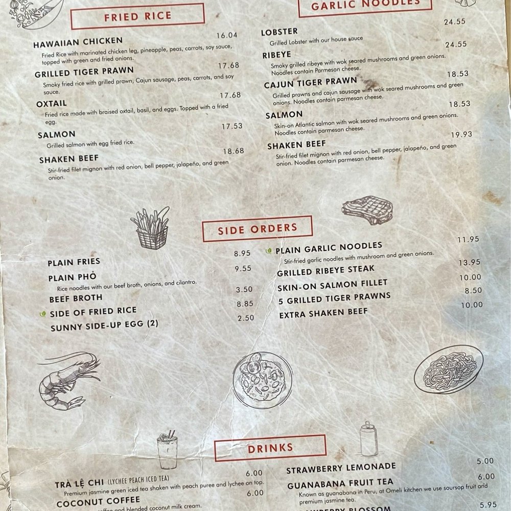 OMELI Kitchen - Menu - Vietnamese Near Me - Fullerton, California