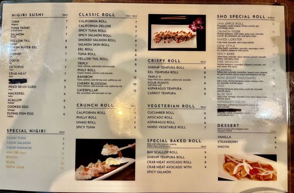 Menu photo 3 Sho Sushi Centennial, CO