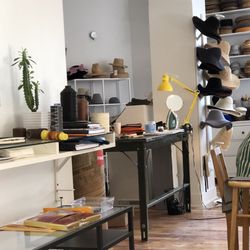 Hat maker in the back