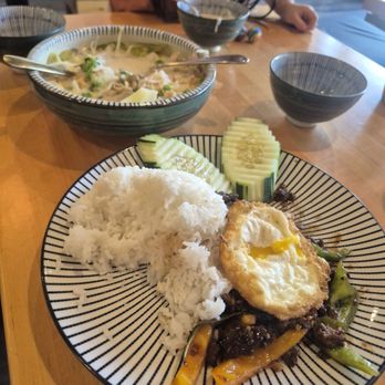 Luck Gai Cafe - FOXY KISS PLATE WITH BEEF. TOM KHA SOUP WITH NOODLES. - Chicken Shop Near Me - Anaheim, California Luck Gai Cafe - FOXY KISS PLATE WITH BEEF. TOM KHA SOUP WITH NOODLES. - Chicken Shop Near Me - Anaheim, California