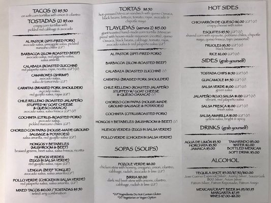 Menu photo 5 Mazunte Centro Cincinnati, OH