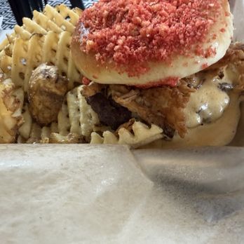 Chef's Parlour - Cheetos and Consequences burger - as it comes - Burgers Near Me - Richwood, Ohio