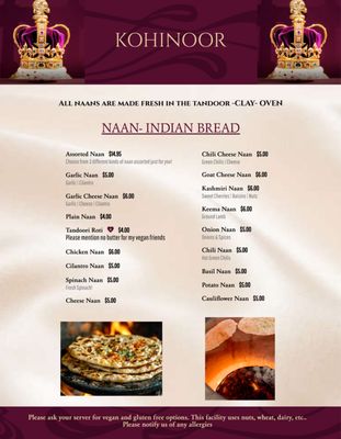 Menu photo 4 KOHINOOR Indian Cuisine Pleasant Hill, CA