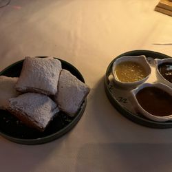ZZ's Club New York - Japanese Brasserie: the beignets weren't bad! Could've been fluffier