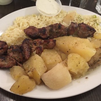 Main St Greek - Pork Souvlaki Dinner - Greek Near Me - Markham, Ontario Main St Greek - Pork Souvlaki Dinner - Greek Near Me - Markham, Ontario