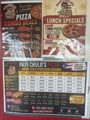 Menu photo 2 Papi Chulo’s Pizza New Port Richey, FL Menu photo 2 Papi Chulo’s Pizza New Port Richey, FL