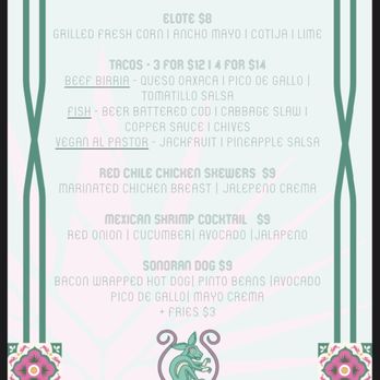 Los Conejos - Food menu - Beer Bar Near Me - Albuquerque, New Mexico
