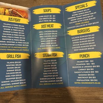 Jus Fishy & Beyond - Menu - Seafood Near Me - Brooklyn, New York