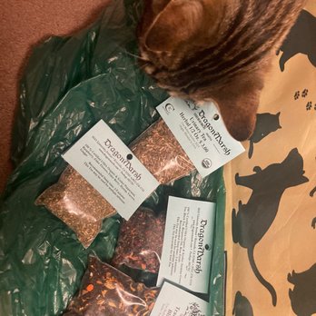 Dragonmarsh - Tea haul featuring my cat - Herbs & Spices Near Me - Riverside, California