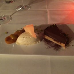 Chocolate Tart W/ Vanilla Ice Cream