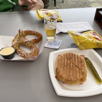 Westend Taproom Tip & Sip - Giant Pretzel, Ham & Swiss Panini - Beer Bar Near Me - Forks, Washington Westend Taproom Tip & Sip - Giant Pretzel, Ham & Swiss Panini - Beer Bar Near Me - Forks, Washington