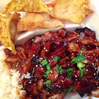 Tokyo Stop - Double chicken teriyaki chicken plate with gyoza and cream cheese crap puffs! AMAZING! - Japanese Near Me - Tempe, Arizona Tokyo Stop - Double chicken teriyaki chicken plate with gyoza and cream cheese crap puffs! AMAZING! - Japanese Near Me - Tempe, Arizona