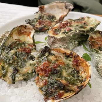 Charcoal - Oysters Rockefeller - New American Near Me - Edmonds, Washington Charcoal - Oysters Rockefeller - New American Near Me - Edmonds, Washington