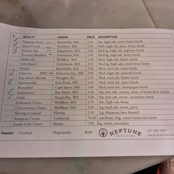 Neptune Oyster - Seafood Near Me - Boston, Massachusetts