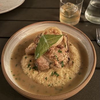 Lost Letter - stinco di maiale - braised pork shank & polenta - Italian Near Me - Richmond, Virginia Lost Letter - stinco di maiale - braised pork shank & polenta - Italian Near Me - Richmond, Virginia