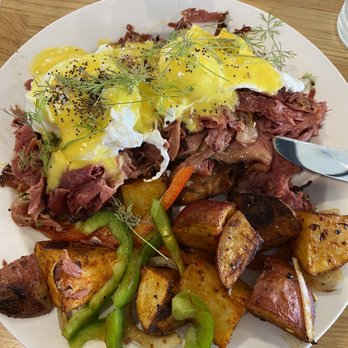 Rye's and Grind - Pastrami Benedict - Breakfast & Brunch Near Me - Oceanside, California