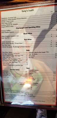 Menu photo 6 Tony's Sushi Ocala, FL