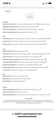 Menu photo 5 House 406 Northbrook, IL