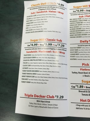 Menu photo 8 Sugar Hill Subs Sugar Hill, GA Menu photo 8 Sugar Hill Subs Sugar Hill, GA