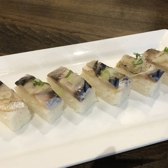Kami Sushi - Saba oshi - Japanese Near Me - Surrey, British Columbia Kami Sushi - Saba oshi - Japanese Near Me - Surrey, British Columbia