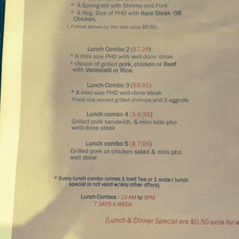 Pho America Vietnamese Cuisine - Lunch special menu - Vietnamese Near Me - Long Beach, California Pho America Vietnamese Cuisine - Lunch special menu - Vietnamese Near Me - Long Beach, California
