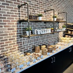Village Baker - Available confections and breads to one side.