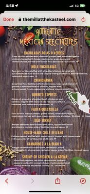 Menu photo 7 The Mill at The Kasteel Oak Harbor, WA