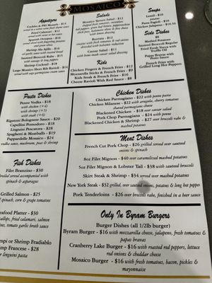 Menu photo 6 Mosaico Tavern Byram Township, NJ