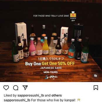 Sapporo Sushi - BOGO deals that DO NOT  HAPPEN EVERY MON-THURS AS ADVERTISED - Japanese Near Me - Long Beach, California