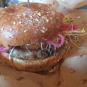 Bareburger - Bayside - Guadalupe-black bean burger - Burgers Near Me - New York, New York Bareburger - Bayside - Guadalupe-black bean burger - Burgers Near Me - New York, New York