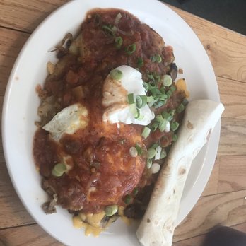 Two Rivers Cafe - Huevos Rancheros w/ red sauce - American Near Me - Basalt, Colorado