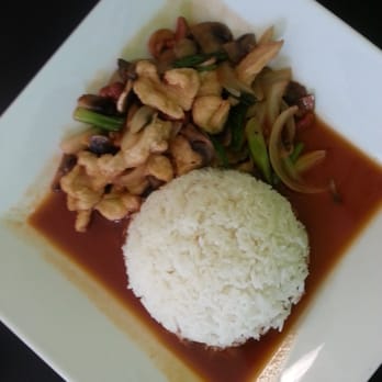 Just Thai - Sauteed fried chicken and cashew nut over rice - definitely going to get again when I come back. - Thai Near Me - Columbus, Georgia