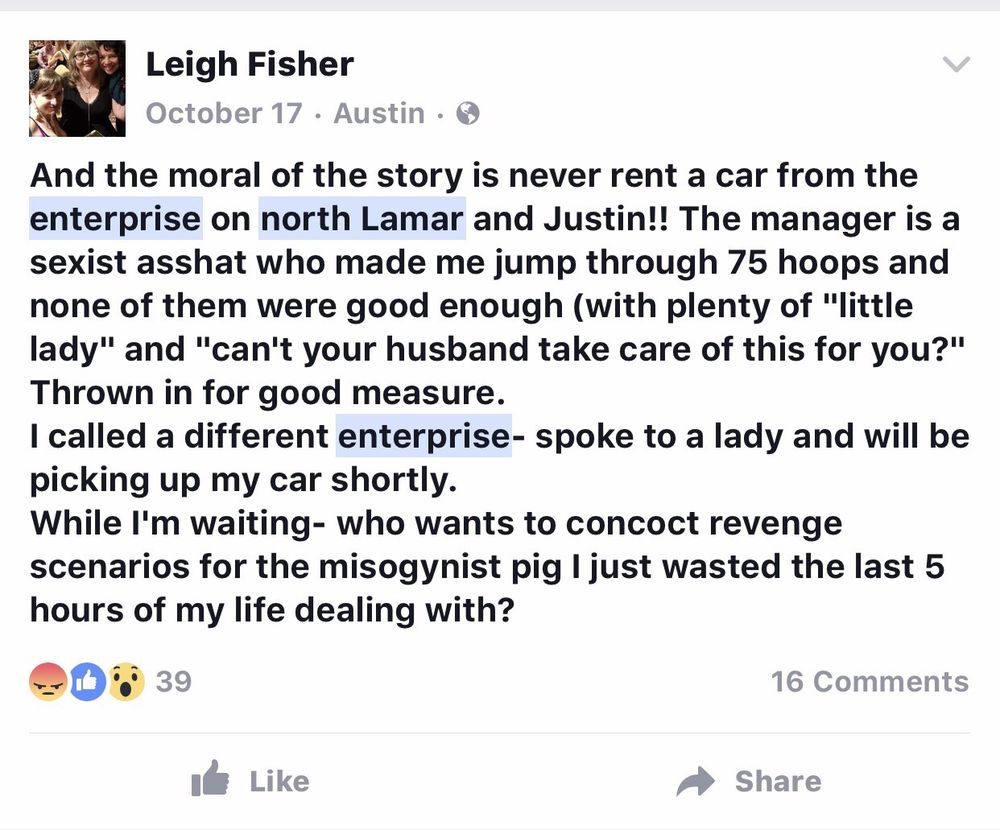 ENTERPRISE RENTACAR 78 Reviews 6817, Austin, Texas Car Rental