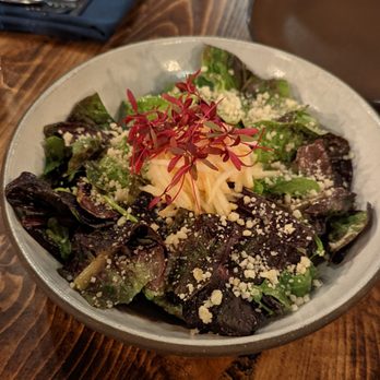Cloud & Spirits - Yuzu Honey Greens - New American Near Me - Cambridge, Massachusetts